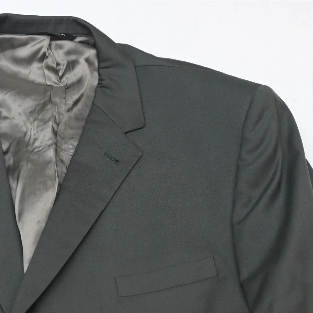 Jos A Bank 50S 44x29 Olive Green 100% Wool Gordon Mens Jacket Pants Suit